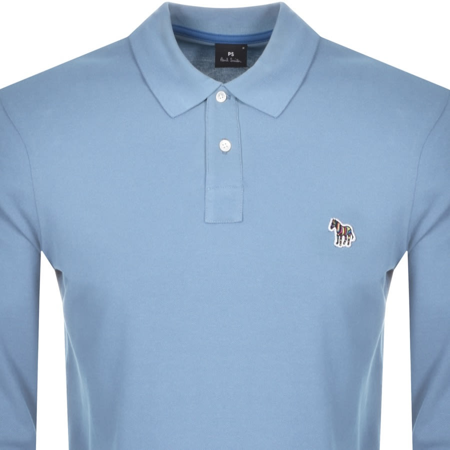 Alternative Image for ProductPS By Paul Smith Long Sleeve Polo T Shirt Blue2